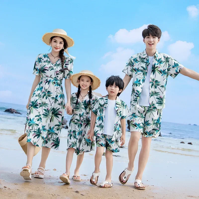 휴가 커플룩 부모-자녀 의류, 엄마 딸 원피스 아빠 아 - Plant Parent Free 리뷰 및 가격