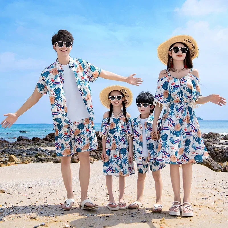 엄마 딸 휴양지 원피스 아빠 아들 투피스 세트, 휴가룩 - Plant Parent Clothing 리뷰 및 가격