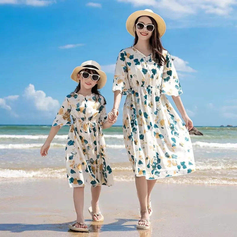 리조트 가족 옷 부모와 자식 해변 의류 엄마 딸 동등한 - Plant Parent Clothing 리뷰 및 가격