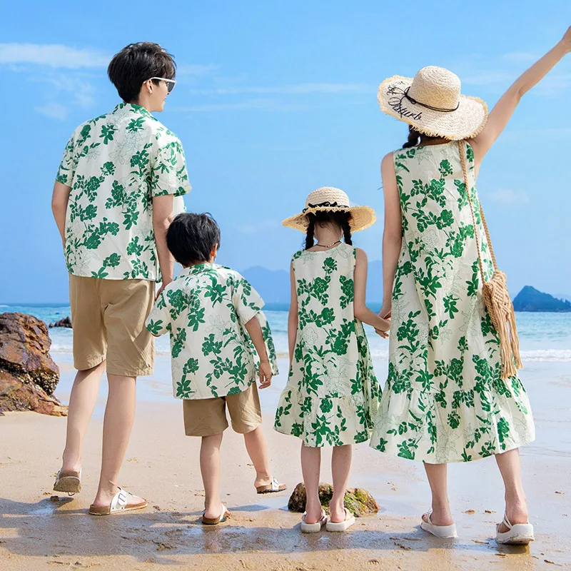가족 매칭 비치 커플 의류, 엄마 딸 그린 원피스, 아 - Plant Parent Clothing 리뷰 및 가격