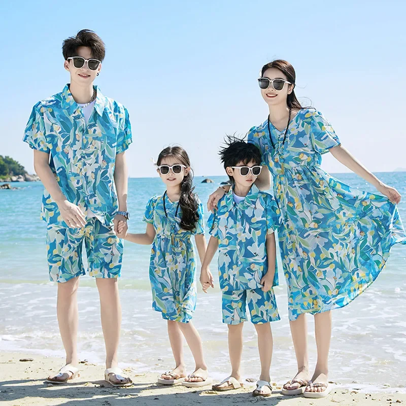 아버지 아들 셔츠 세트옷 여름 휴가룩 가족 의류 엄마  - Plant Parent Clothing 리뷰 및 가격